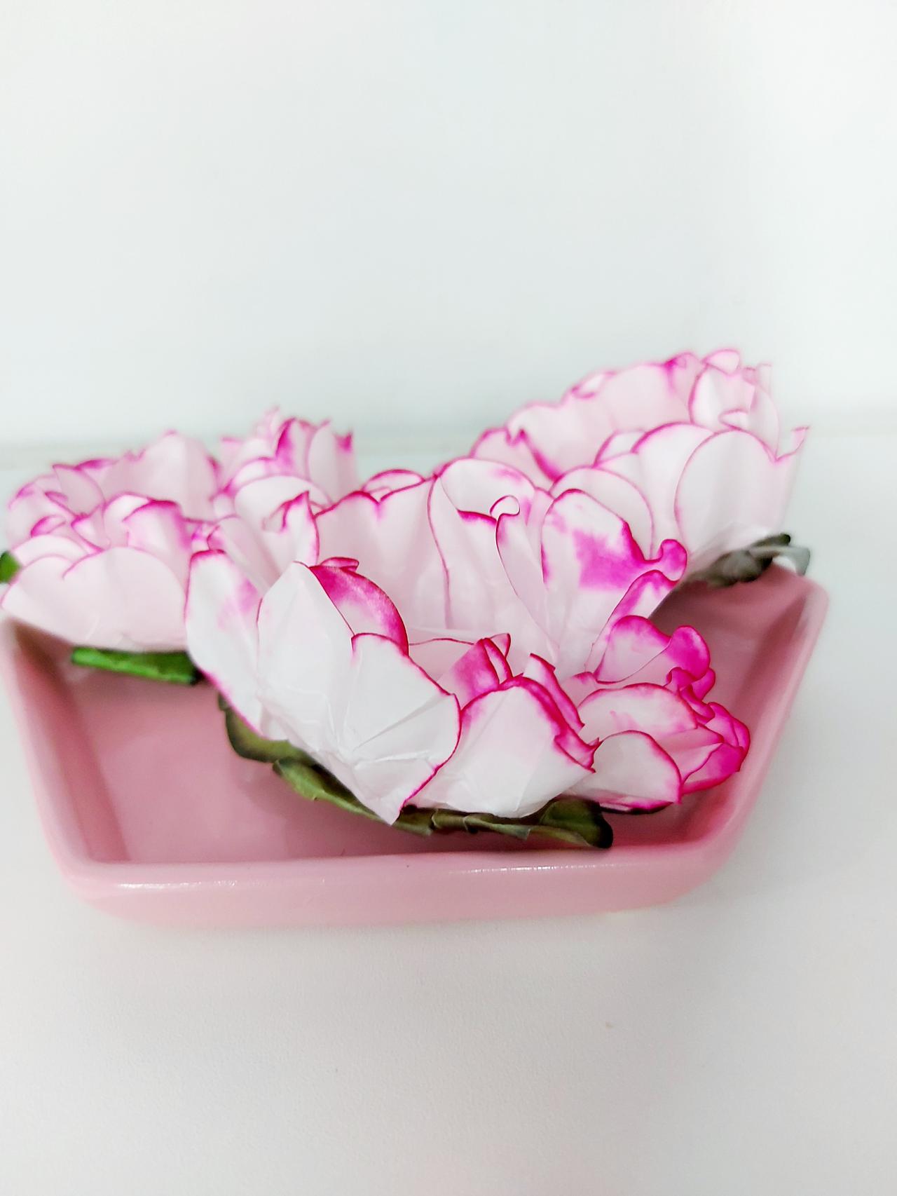 Travessa Sextavada Rosa Bebê - Pegue e Dekore