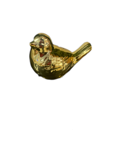 Passarinho Luxo Dourado - Pegue e Dekore