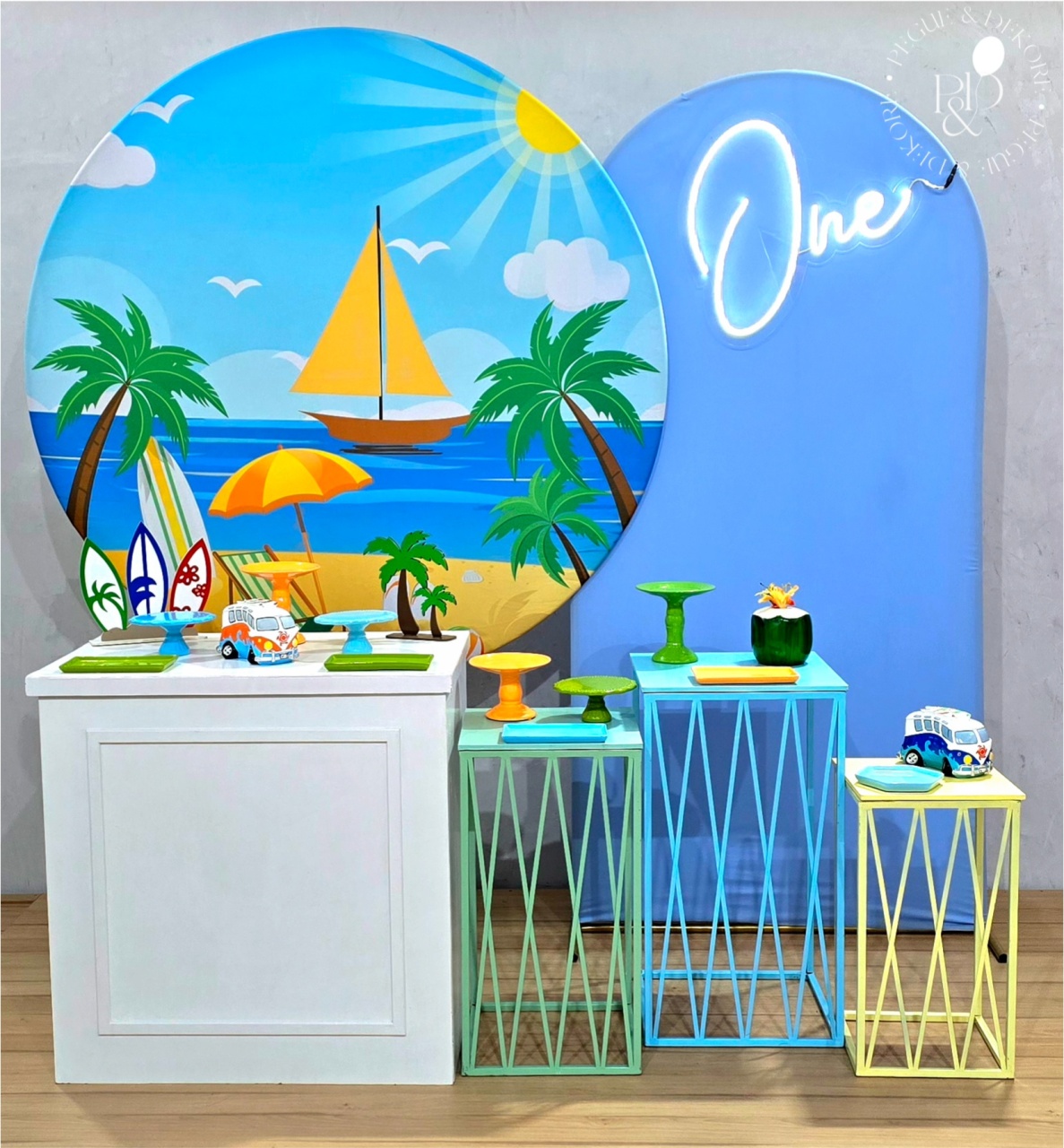 Kit Elegance Praia (K5961) - Coleção: Praia & Diversão - Pegue e Dekore