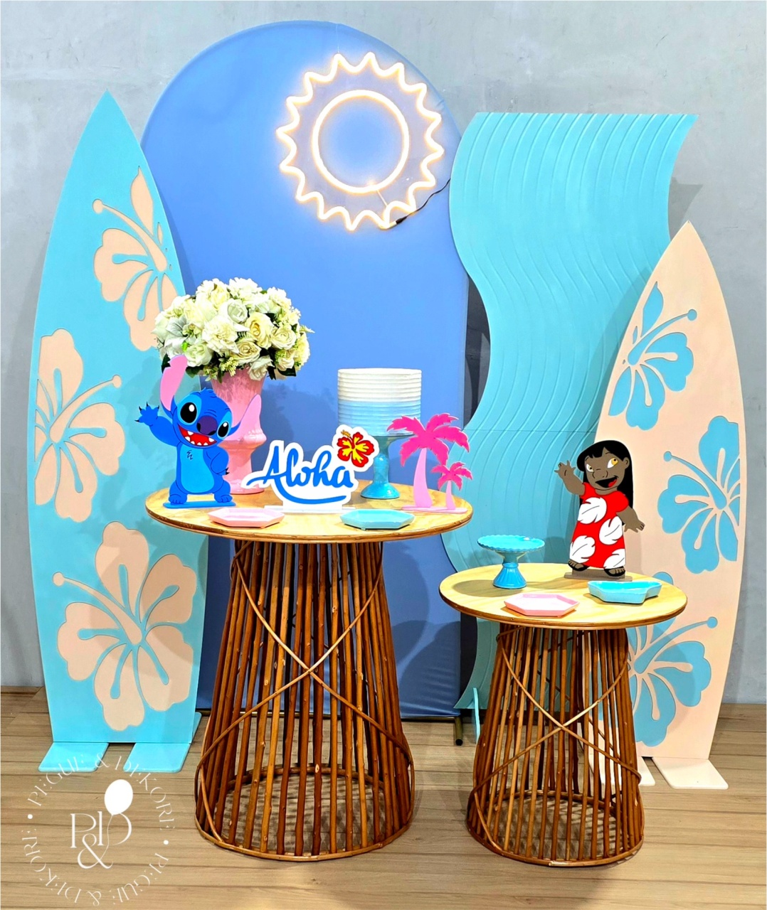 Kit Signature Lilo Stitch - Coleção: Praia & Diversão - Pegue e Dekore
