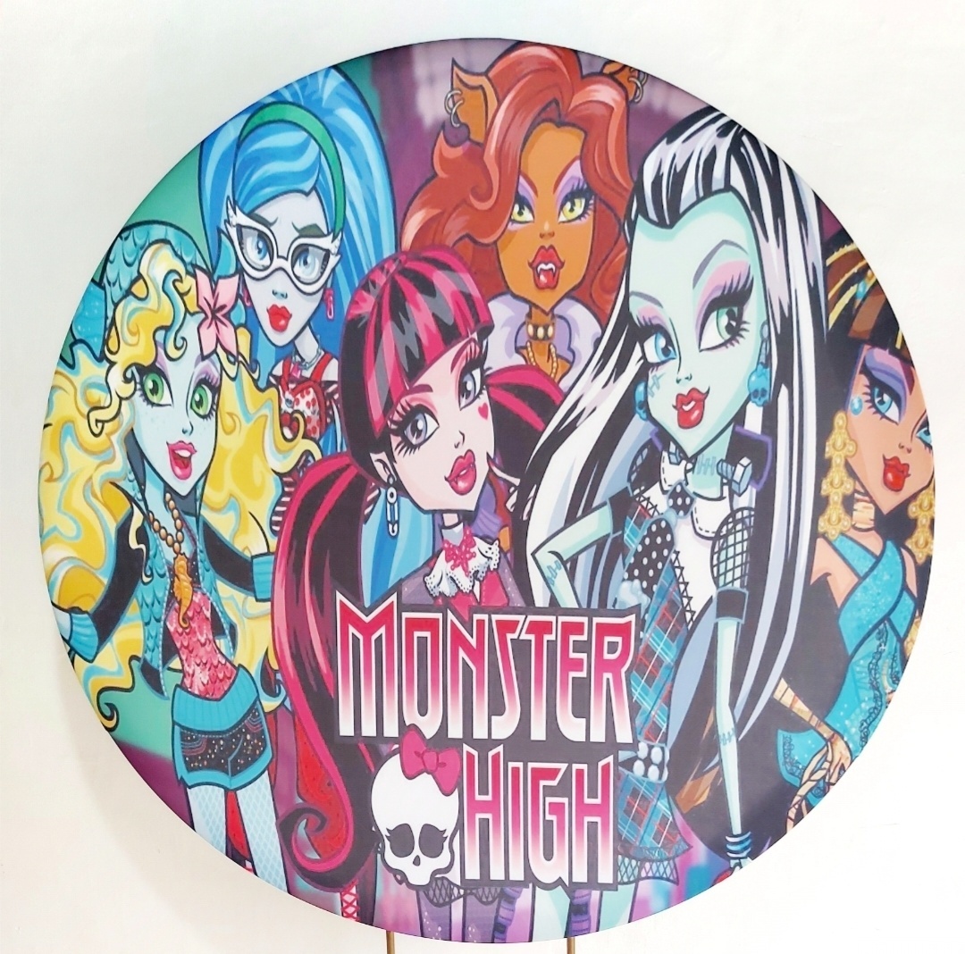 Painel Sublimado Monster High  - Pegue e Dekore