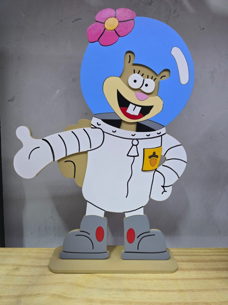Display 3D Sandy Bob Esponja  - Pegue e Dekore