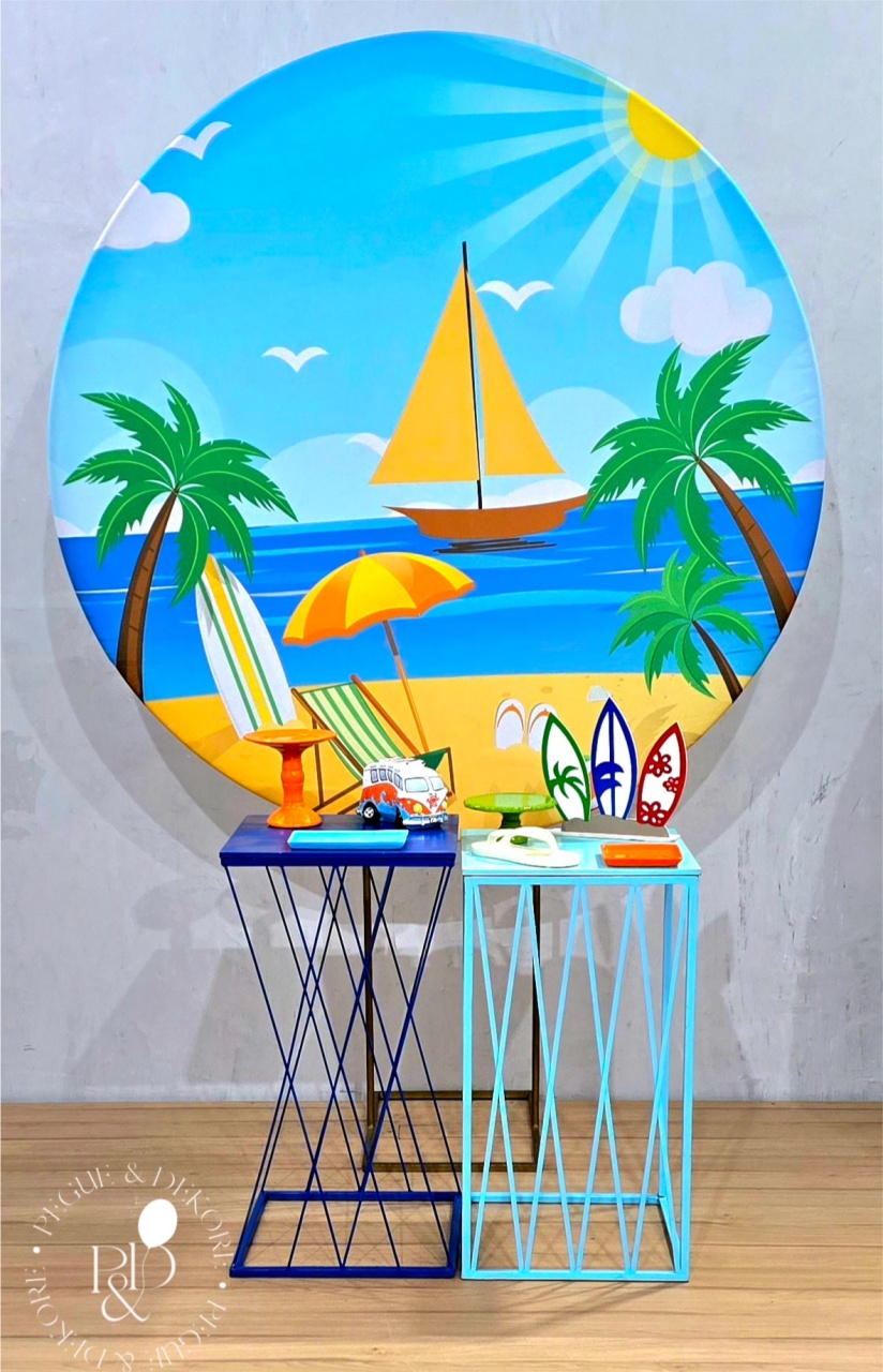 Kit Essencial Praia - Coleção: Praia & Diversão - Pegue e Dekore