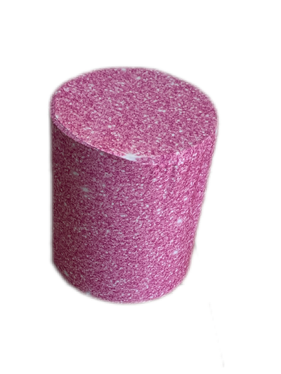 Capa de Cilindro Sublimado Rosa Glitter P - Pegue e Dekore
