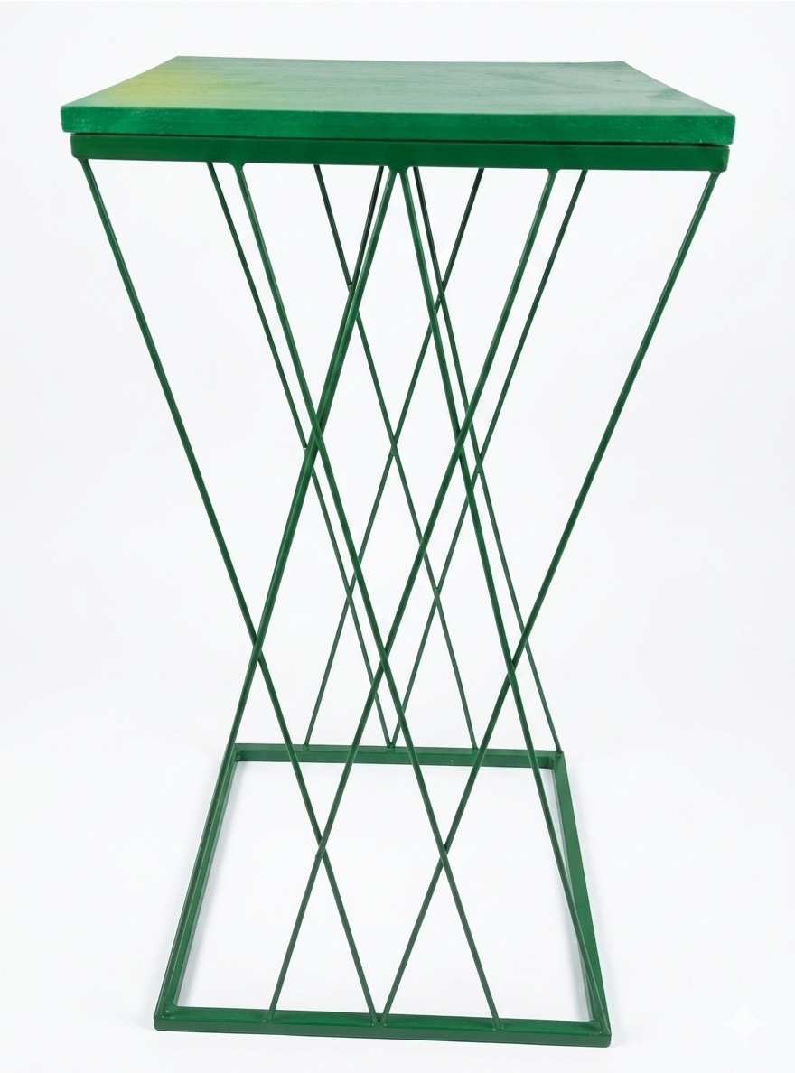 Mesa Trançada Verde Escuro G - Pegue e Dekore
