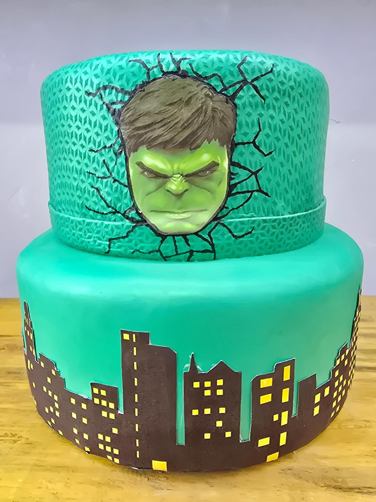 Bolo Fake Hulk - Pegue e Dekore