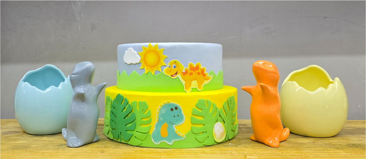 Kit Decoradora Economiza (Dino Baby) - Pegue e Dekore