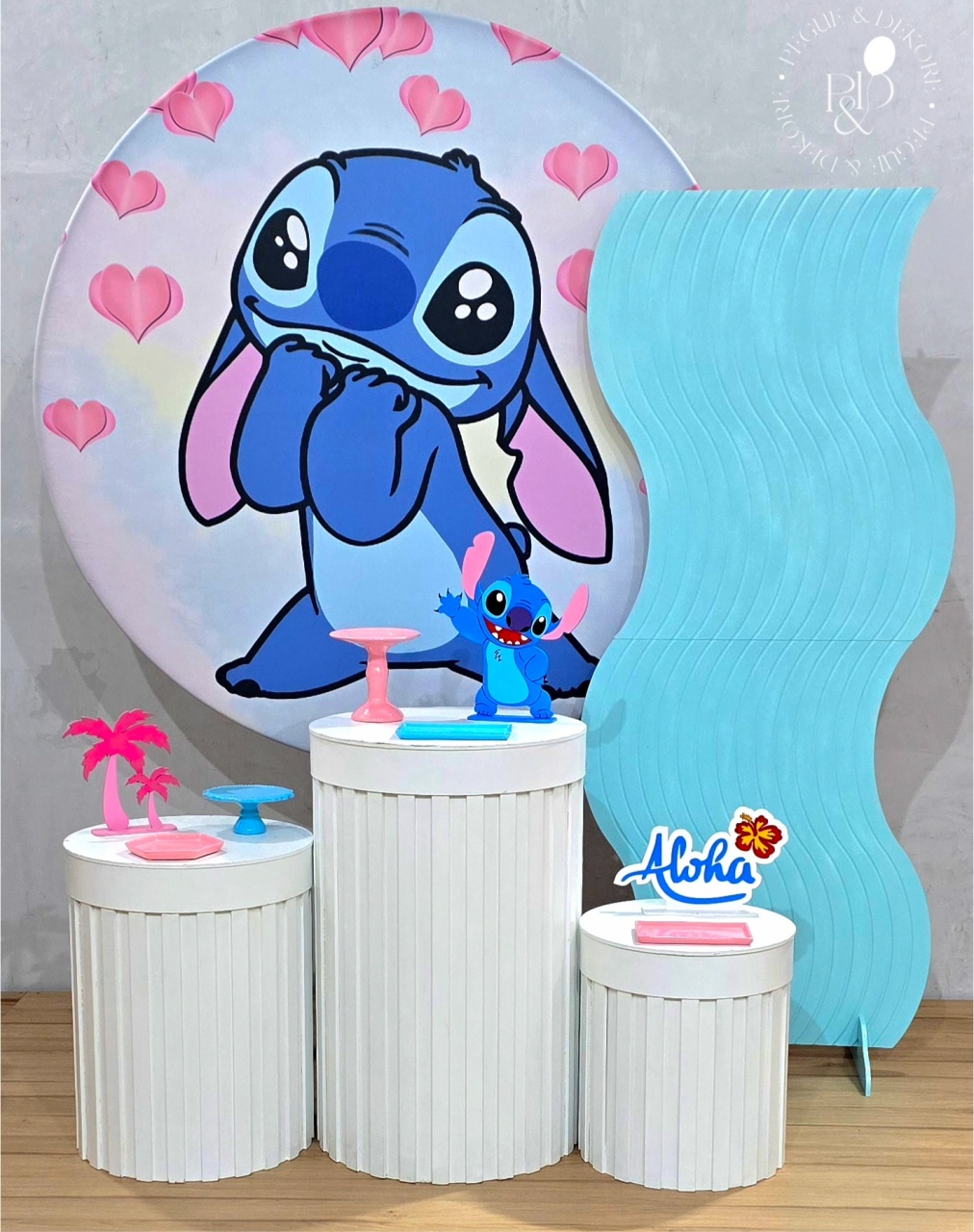 Kit Essencial Stitch (K6427) - Coleção: Praia & Diversão - Pegue e Dekore