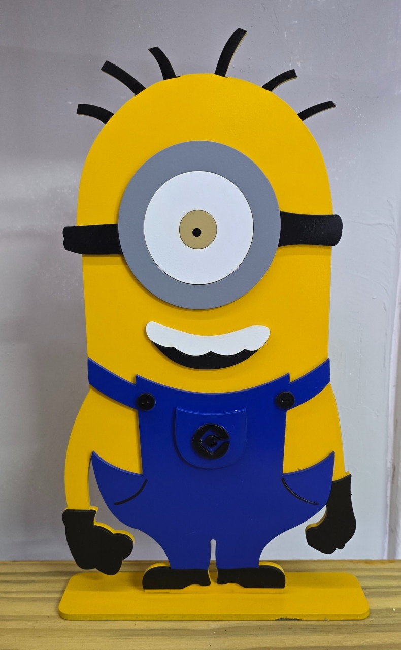 Display 3D Minions Mod.2 - Pegue e Dekore