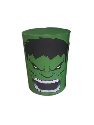 Capa de Cilindro Sublimada Hulk M - Pegue e Dekore
