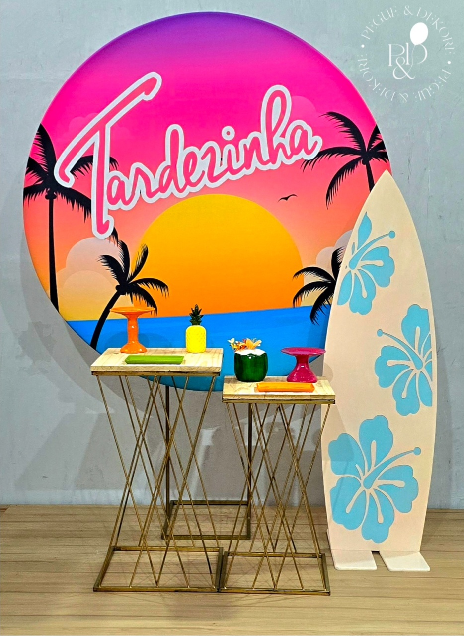 Kit Essencial Tardezinha Trançada/Prancha - Coleção: Praia & Diversão - Pegue e Dekore