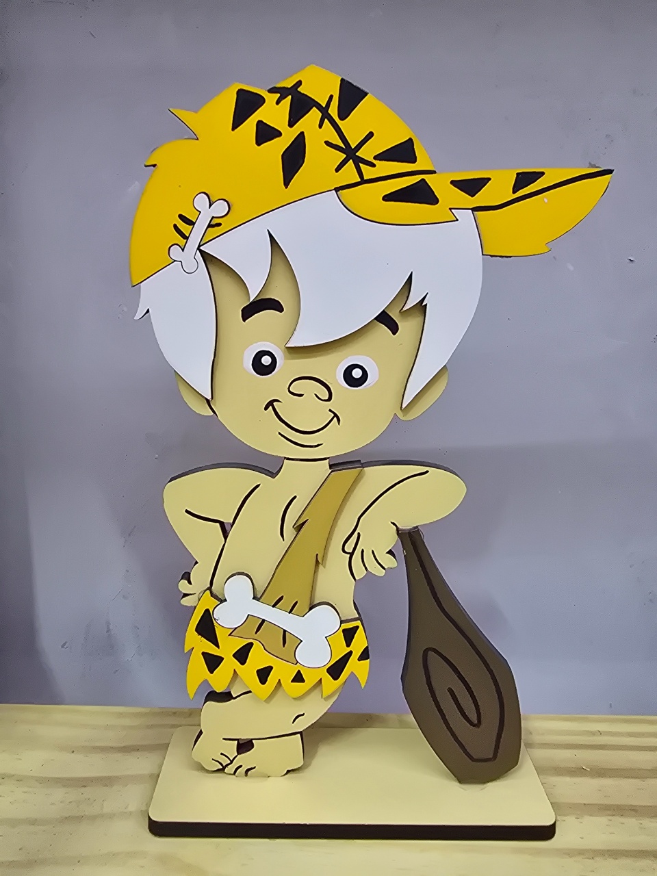 Display 3D Bambam Flintstones - Pegue e Dekore
