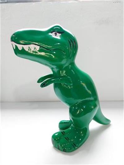 Dinossauro Tiranossauro Verde - Pegue e Dekore
