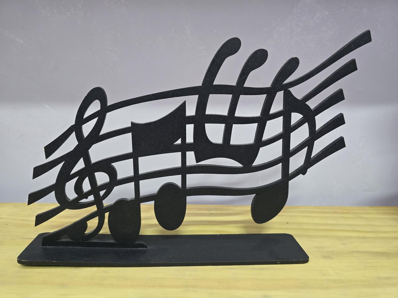 Display 3D Notas Musicais - Pegue e Dekore