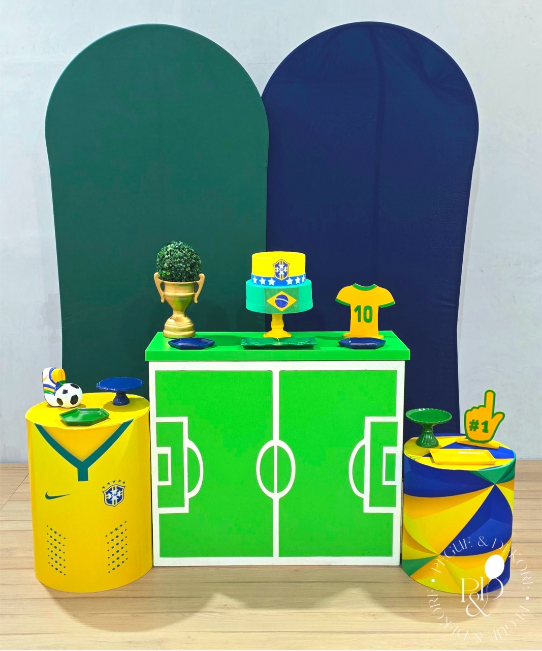Kit Elegance Copa Brasil 6 - Coleção:futebol - Pegue e Dekore