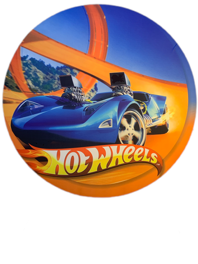 Painel Sublimado Hotwheels - Pegue e Dekore