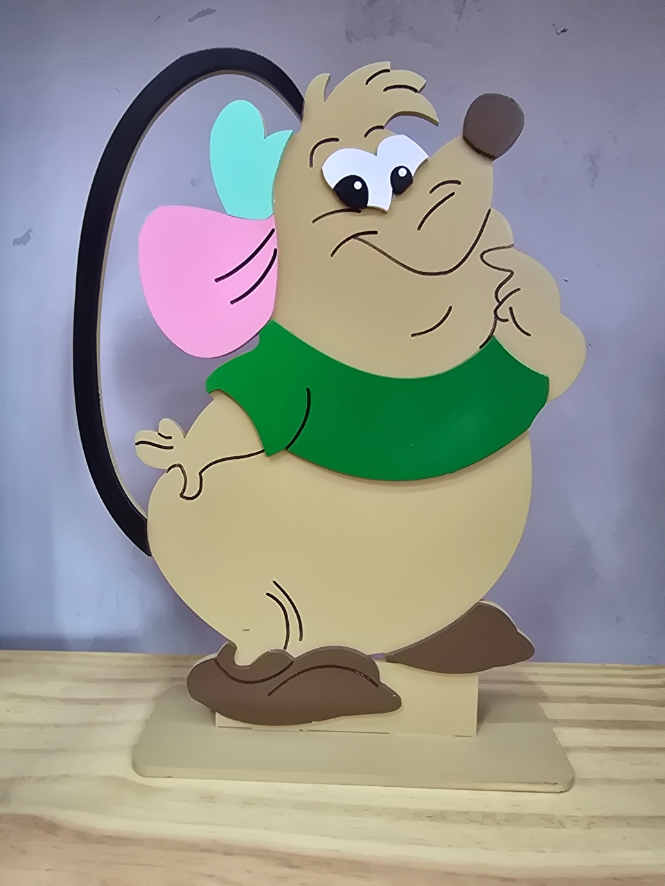 Display 3D Tata Ratinho Cinderela  - Pegue e Dekore