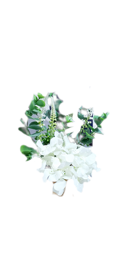 Arranjo de Flores Hortênsia E Eucalipto - Pegue e Dekore
