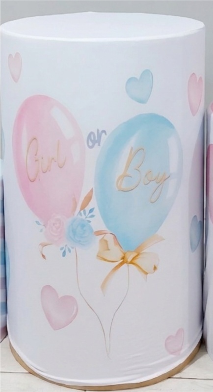 Capa de Cilindro Boy / Girl G Balão - Pegue e Dekore