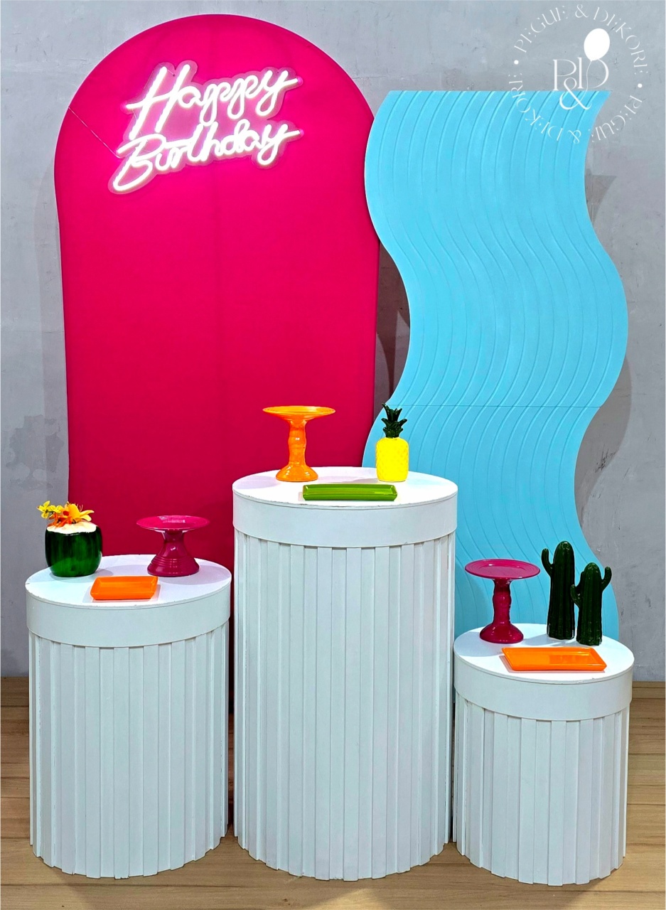 Kit Elegance Tardezinha/ Tropical Onda - Coleção: Praia & Diversão - Pegue e Dekore