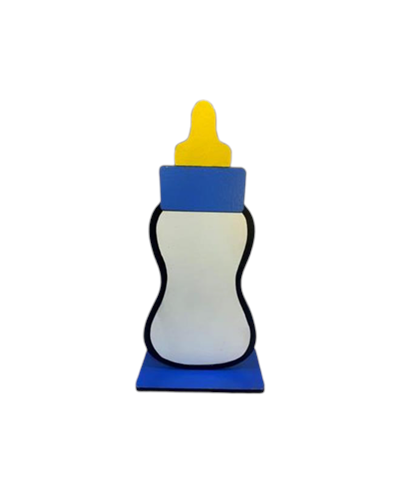 Display 3D Mamadeira Azul - Pegue e Dekore