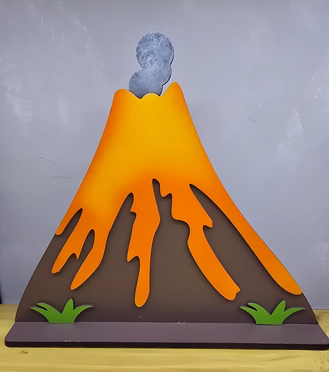 Display 3D Vulcão - Pegue e Dekore