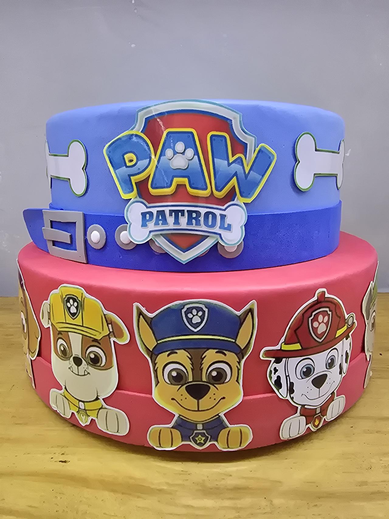 Bolo Fake Patrulha Canina - Pegue e Dekore