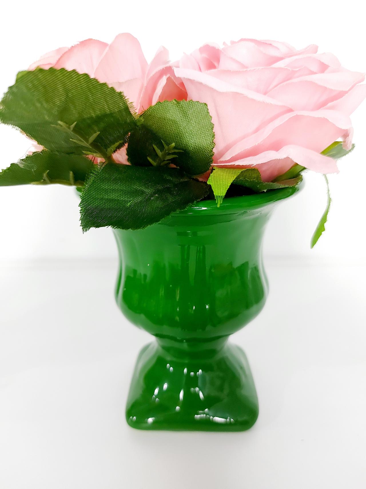 Vaso Greguinho Verde Escuro - Pegue e Dekore