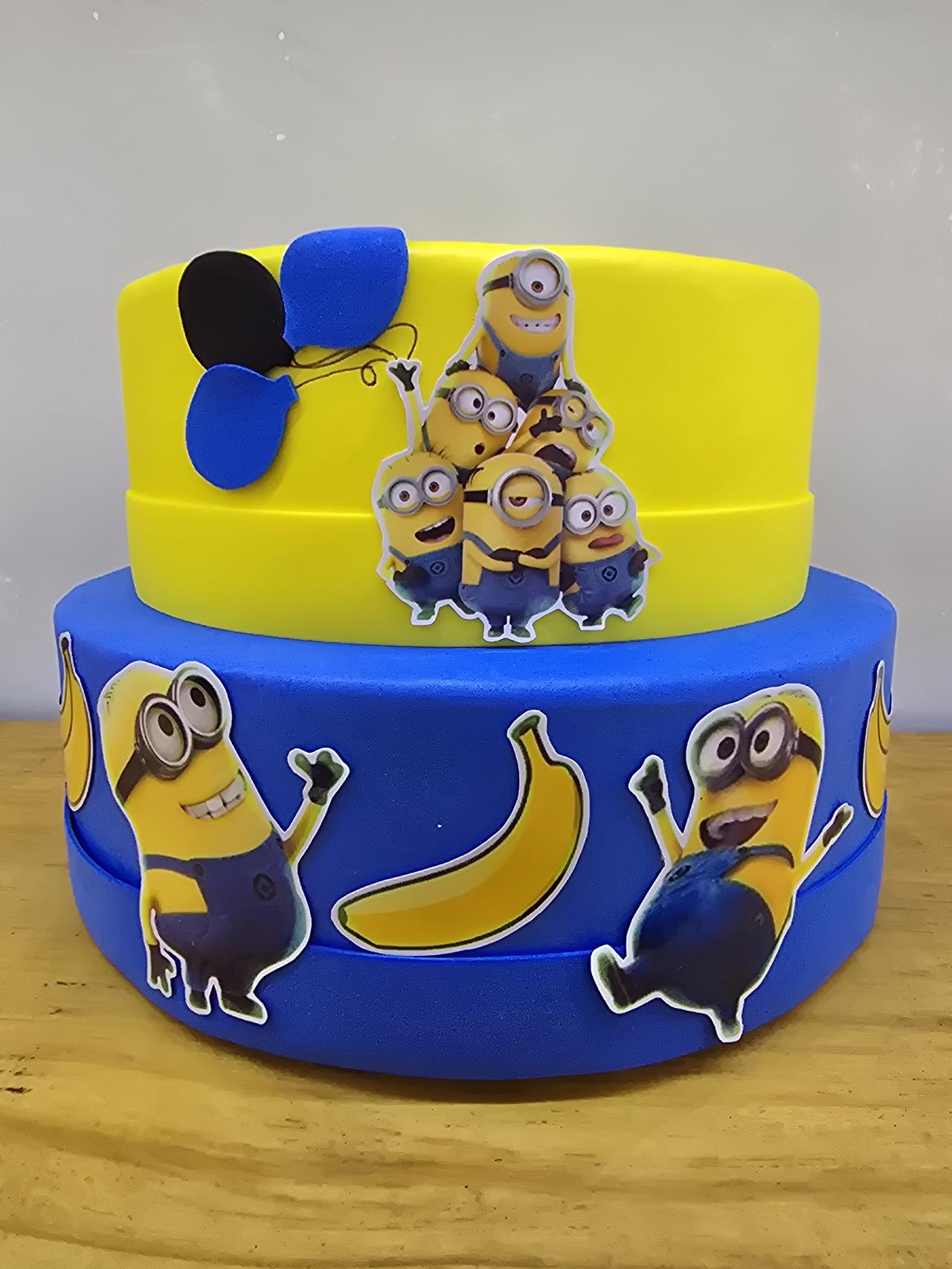 Bolo Fake Minions - Pegue e Dekore
