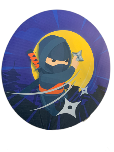 Painel Sublimado Ninja - Pegue e Dekore
