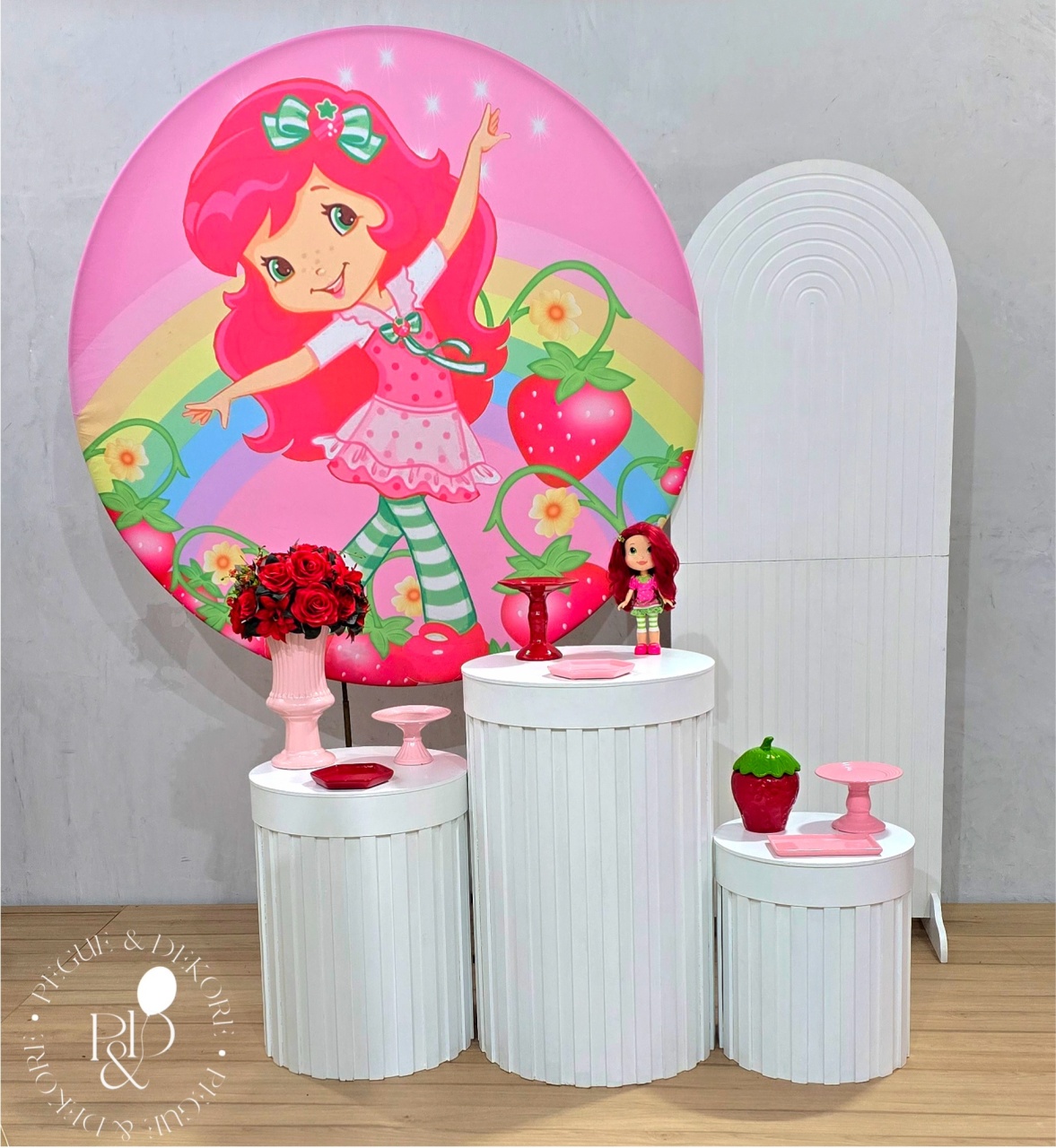 Kit Elegance Moranguinho (K3912) - Coleção:frutas - Pegue e Dekore