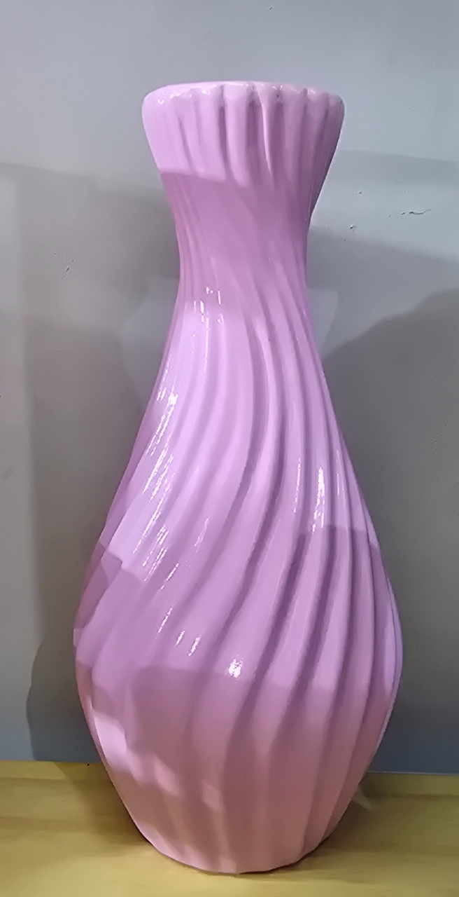 Vaso Torcido Rosa Bb - Pegue e Dekore