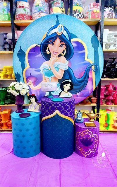Kit Essencial Jasmine - Coleção Princesas Clássicas  - Pegue e Dekore