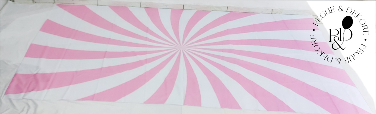 Tapete Listrado Rosa E Branco - Pegue e Dekore