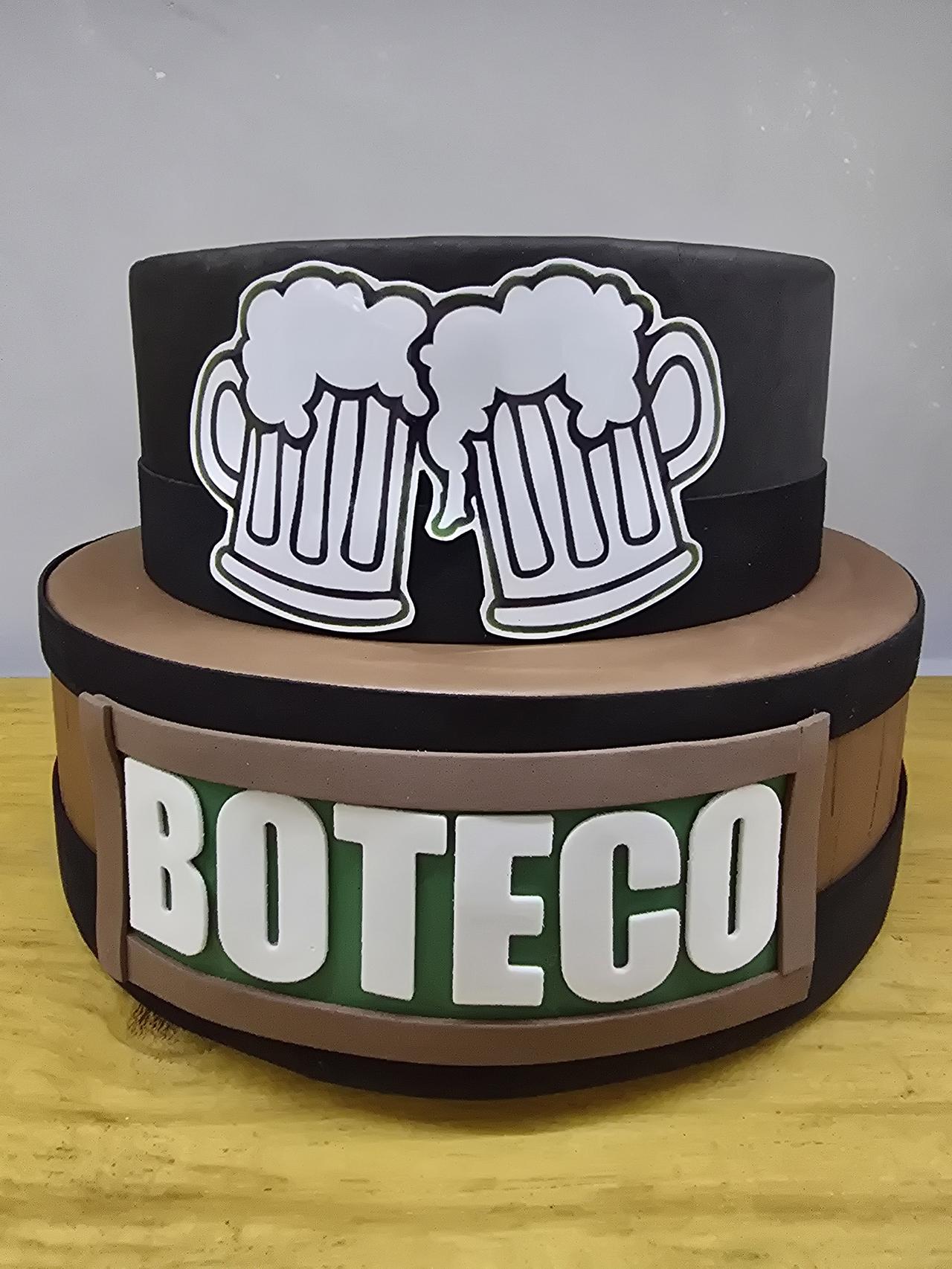 Bolo Fake Boteco - Pegue e Dekore