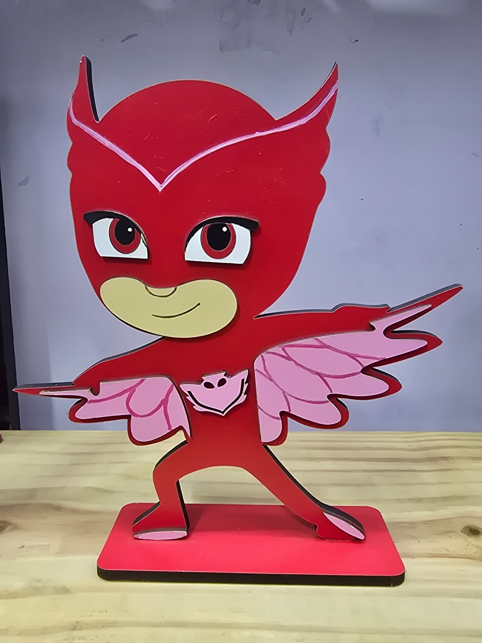 Display 3D Pj Masks Corujita - Pegue e Dekore