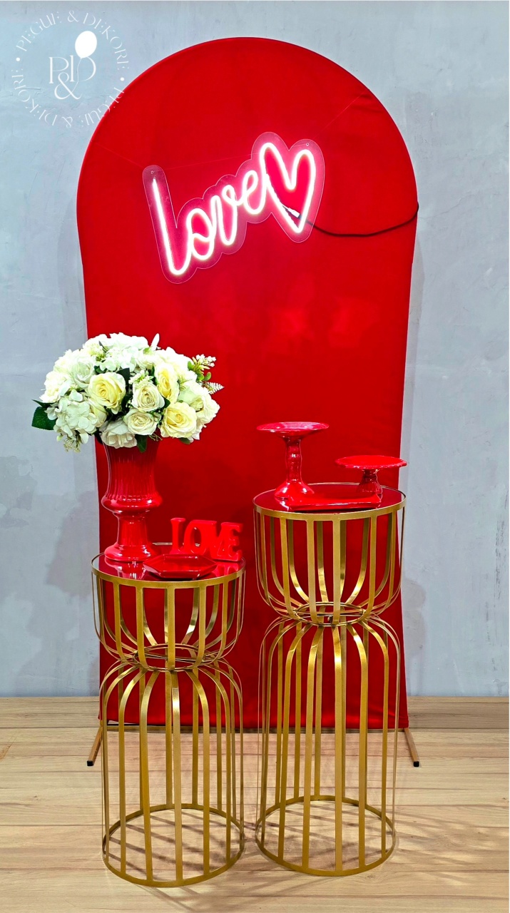 Kit Elegance Love Vermelho Coleção:amor - Pegue e Dekore