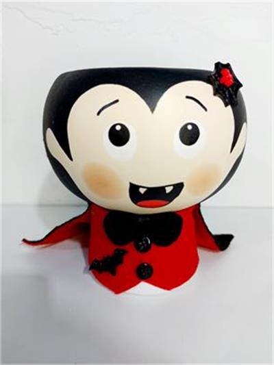 Cachepot Vampiro Detalhado - Pegue e Dekore