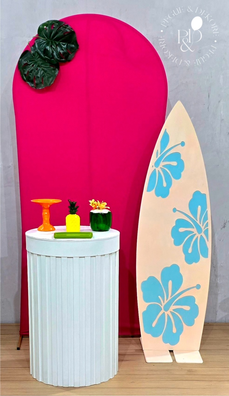 Kit Essencial Tardezinha/ Tropical Prancha - Coleção: Praia & Diversão - Pegue e Dekore