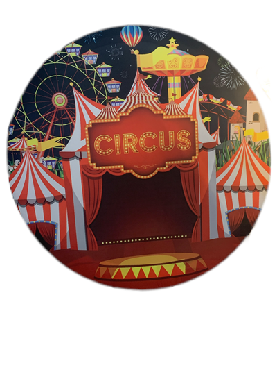 Painel Sublimado Circo - Pegue e Dekore