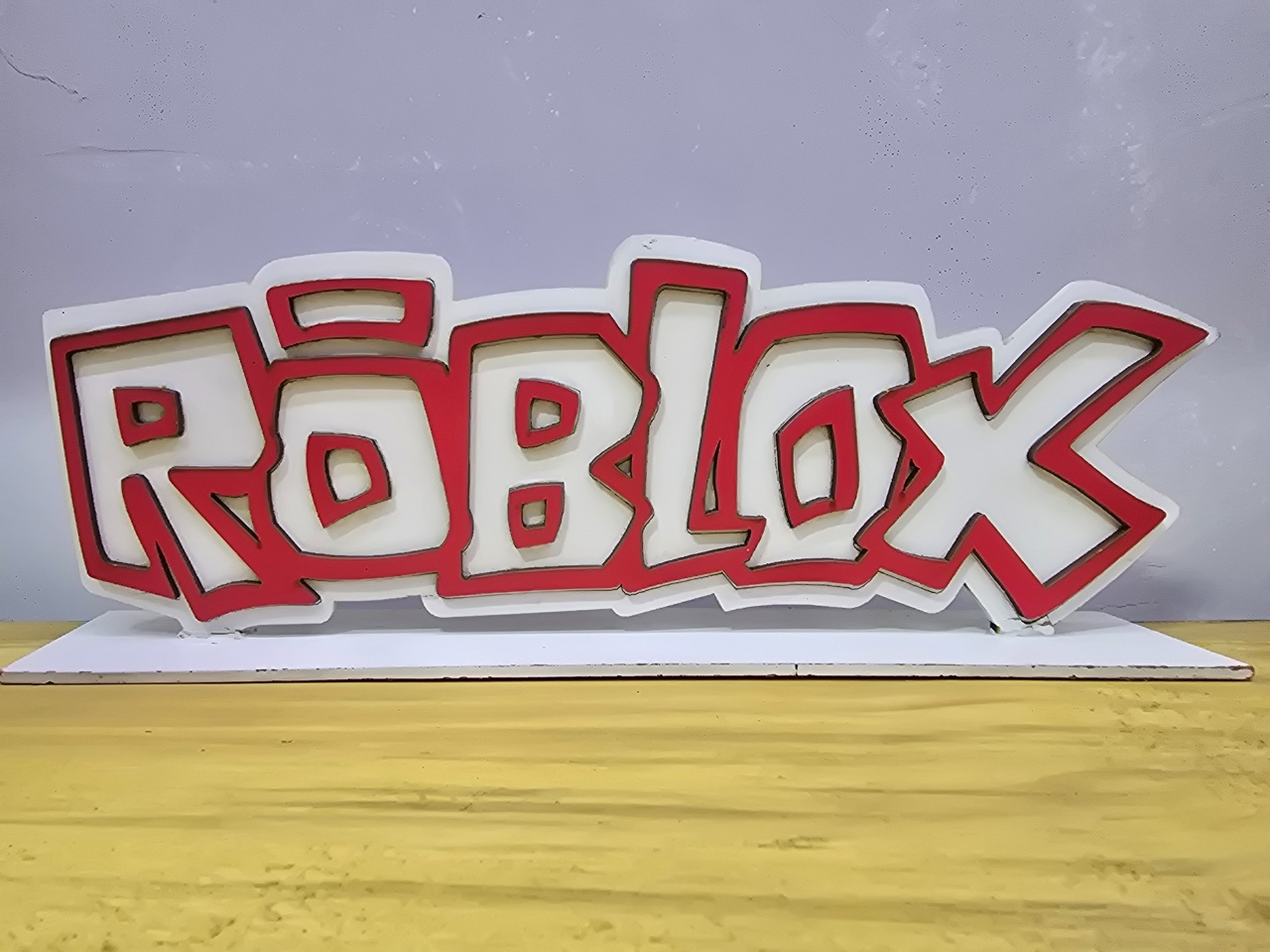 Display 3D Placa Roblox - Pegue e Dekore