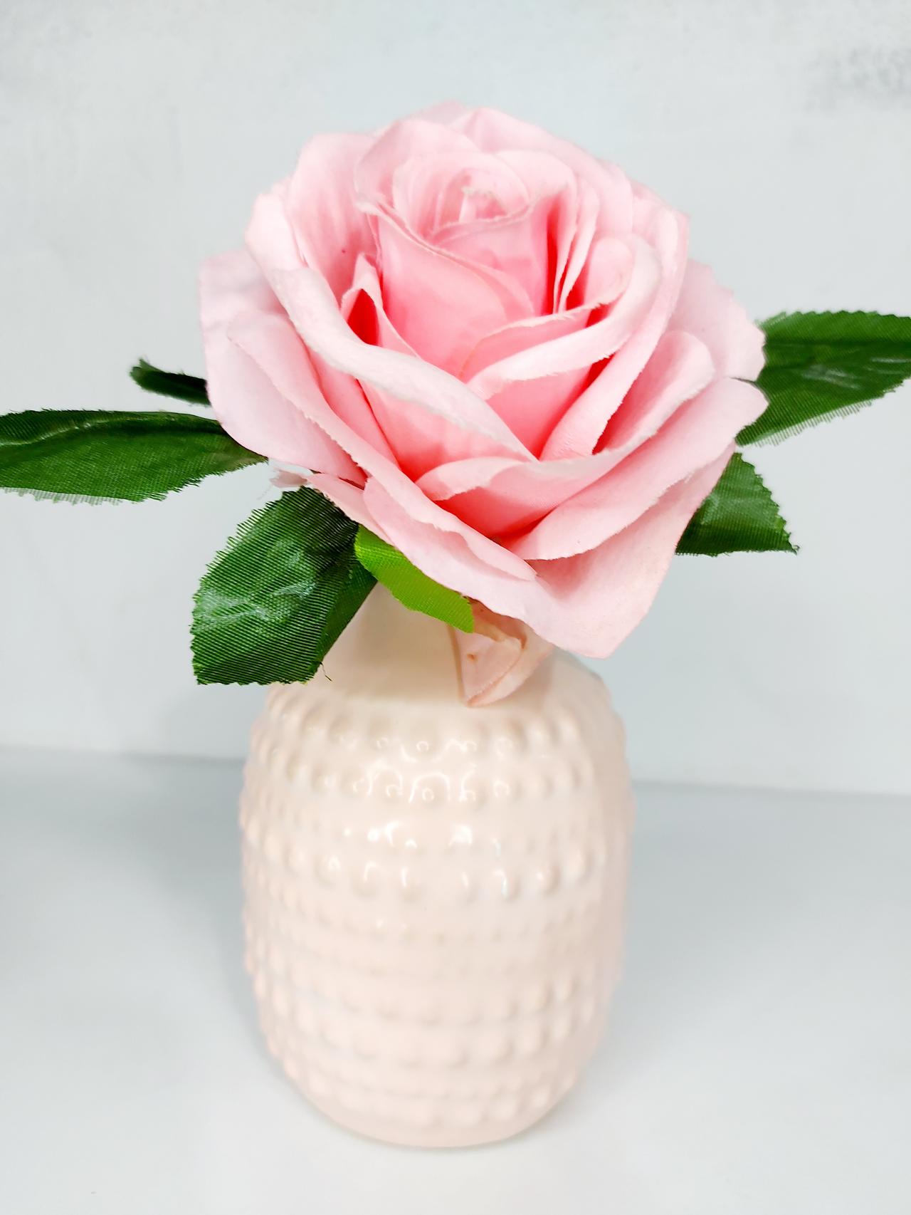 Vaso Bolinha P Rosa Bebê - Pegue e Dekore
