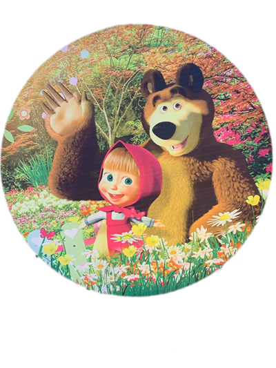 Painel Sublimado Masha E O Urso - Pegue e Dekore