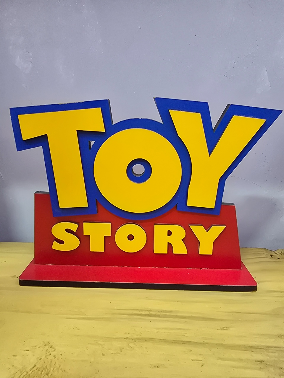 Display 3D Toy Story Placa - Pegue e Dekore
