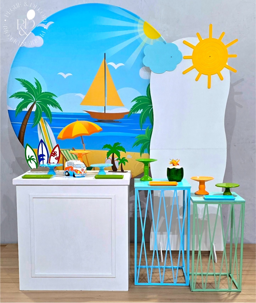 Kit Essencial Praia (K5110) - Coleção: Praia & Diversão - Pegue e Dekore