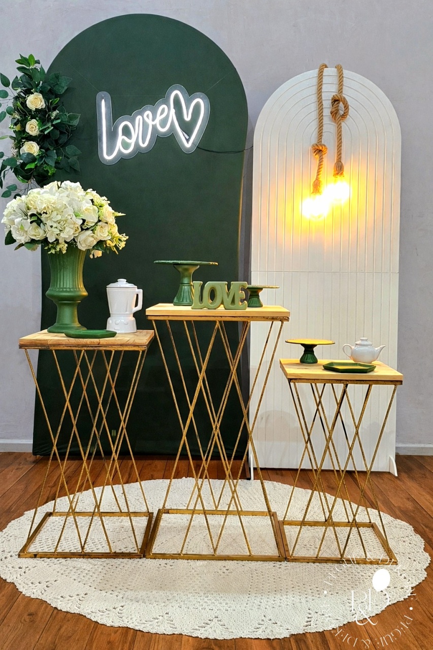 Kit Elegance Chá de Cozinha Verde Oliva - Coleção: Casa & Amor - Pegue e Dekore