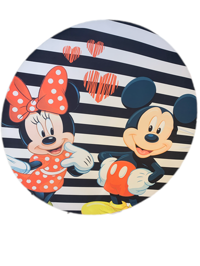 Painel Sublimado Mickey E Minnei - Pegue e Dekore