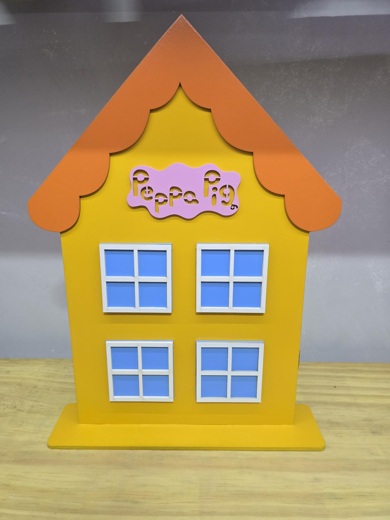 Display 3D Peppa Pig Casa - Pegue e Dekore