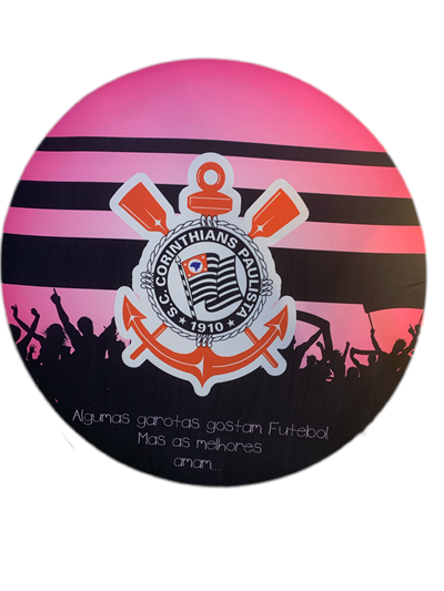 Painel Sublimado Corinthians Feminino - Pegue e Dekore