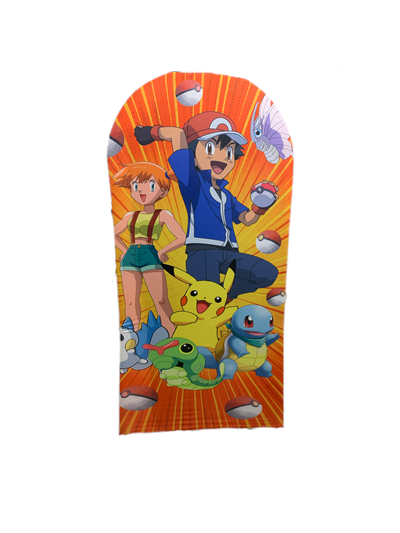 Capa Lateral Sublimada Pokémon - Pegue e Dekore